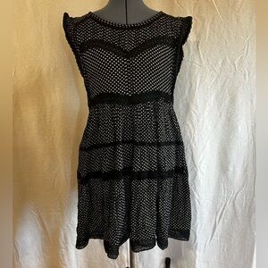 Black and white tunic/mini dress